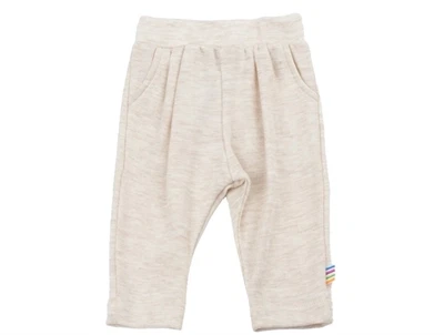 Joha bukser creme i merinould med elastik i taljen