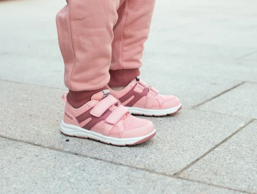 Viking Odda 2V sneaker lyserød med velcro og let mesh