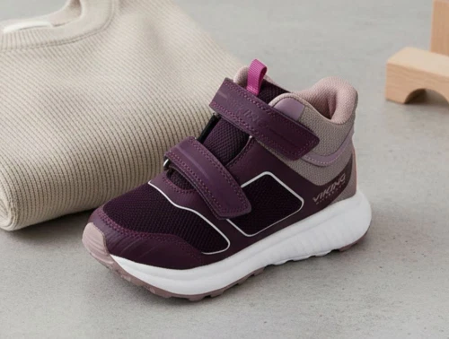 Viking aubergine/dusty pink sneaker Aery mid med TEX