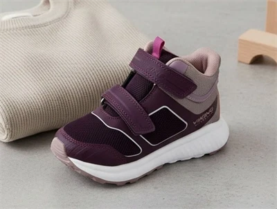 Viking aubergine/dusty pink sneaker Aery mid med TEX