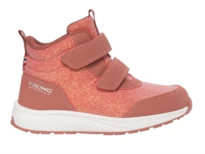Viking Bouncy Glitter Mid WP overgangssko pink fra siden