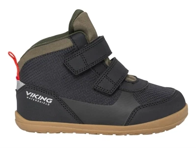 Viking Aspen barfod Mid sort med velcro
