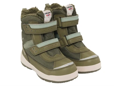 Viking Play Reflex Warm GTX vinterstøvle olive med refleks set i par