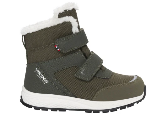 Viking Equip Warm WP 2V vinterstøvle olive med velcro