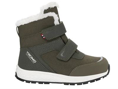 Viking Equip Warm WP 2V vinterstøvle olive med velcro
