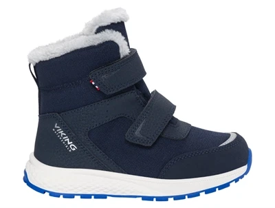 Viking Equip Warm WP 2V vinterstøvle navy med velcro