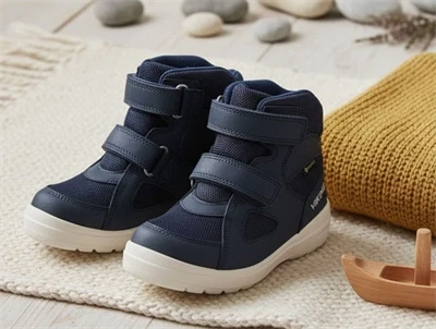 Viking Fun Warm vinterstøvle blå med GORE-TEX