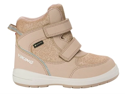 Viking Fun Glitter Warm GORE-TEX vinterstøvle beige med glitter