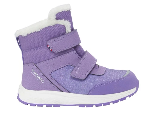 Viking Equip Glitter Warm WP 2V vinterstøvle violet med glitter
