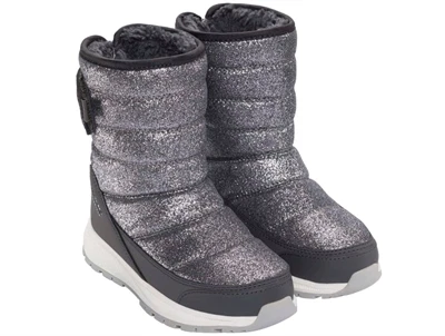 Viking Equip Glitter Warm WP Pull-on vinterstøvle mørkegrå med glitter