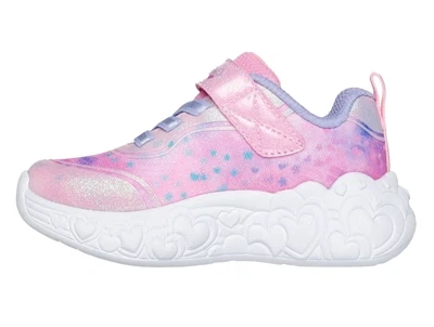 Skechers Eternal Heart Lights sneaker rosa med lys og hjerter til børn