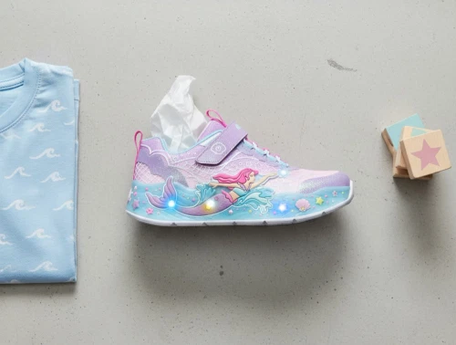 Skechers Mermaid Dreams sneaker lilla med lys