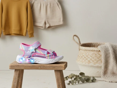 Skechers sandal dreamy med enhjørning, glimmer og blinklys