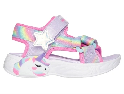 Skechers Unicorn Dreams sandal lavender multicolor med blinklys
