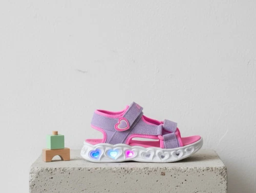 Skechers Heart Lights sandal lvpk med blinklys og hjerter