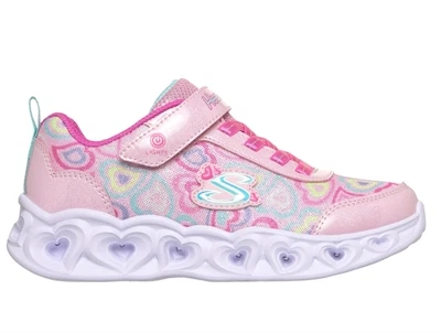 Skechers Heart Lights Boogie Love sneaker rosa med lys