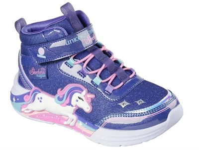 Skechers Unicorn Chaser sneakers til børn navy med enhjørning (high top støvle)