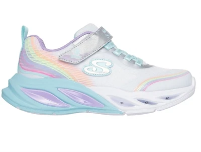 Skechers S-Lights Cosmic Glow Rainbow Dream sneaker med blinklys og regnbuedetaljer