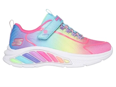Skechers sneaker regnbuefarvet med blink