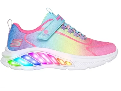 Skechers Rainbow Cruisers sneaker regnbue multicolor med blinklys