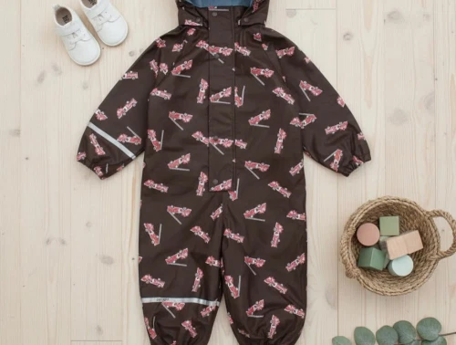 CeLaVi java fire trucks regndragt med fleecefoer