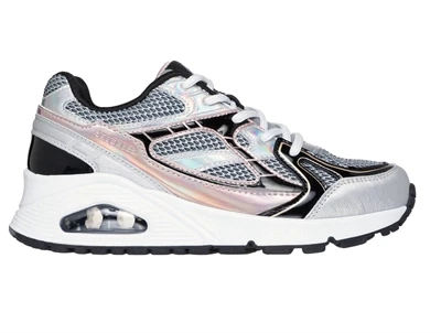 Skechers Uno Gen1 sneakers sølv med metalliske detaljer