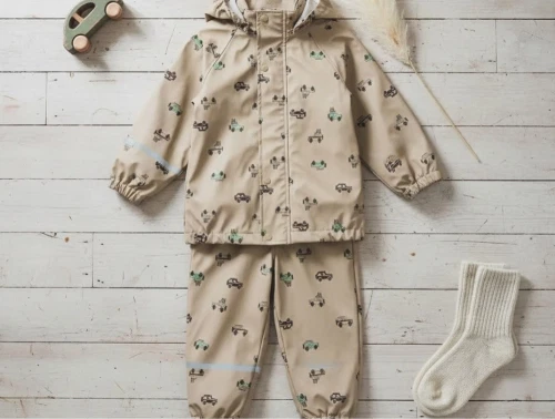 CeLaVi regnsæt white pepper med biler og refleksdetaljer