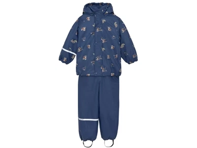 CeLaVi regnsæt i oceania med fleecefoer og hundeprint set forfra