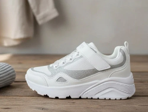 Skechers white/silver sneaker