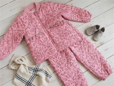 CeLaVi termosæt peach blossom med blomster og refleksdetaljer