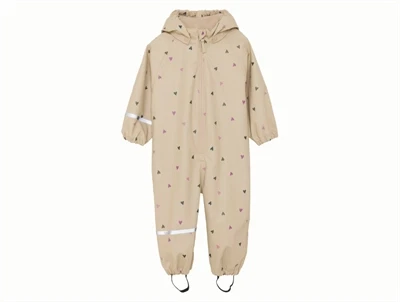 CeLaVi regndragt white pepper med hjerteprint