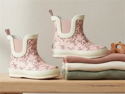 CeLaVi peach whip gummistøvle kort blomster