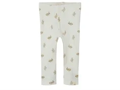 Lil Atelier leggings coconut milk med harer og ænder