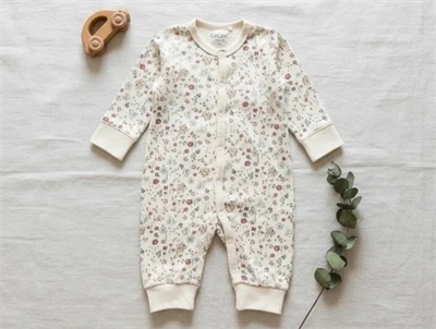 CeLaVi withered rose blomstret heldragt uld/viskose