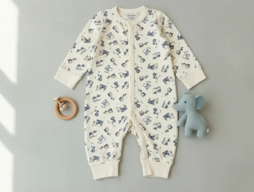 CeLaVi dark blue motorprint heldragt uld/viskose