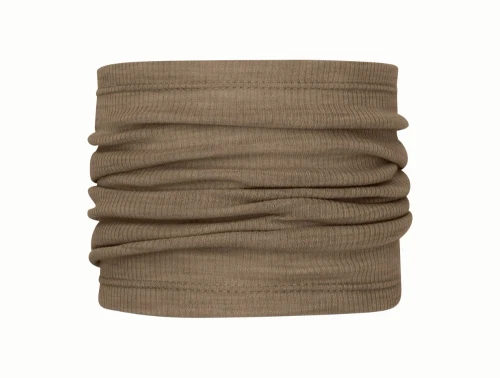 CeLaVi brun merinould neckwarmer forfra