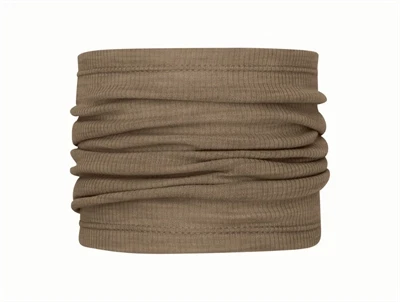 CeLaVi brun merinould neckwarmer forfra