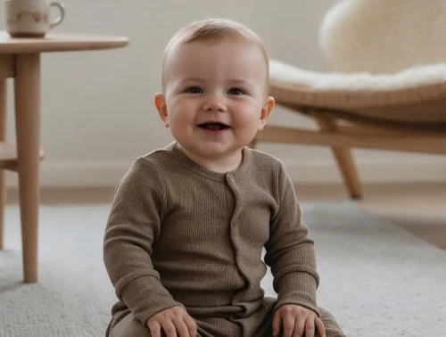 CeLaVi heldragt cocoa creme i merinould med trykknapper