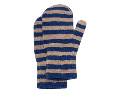 CeLaVi luffer med blå og beige striber