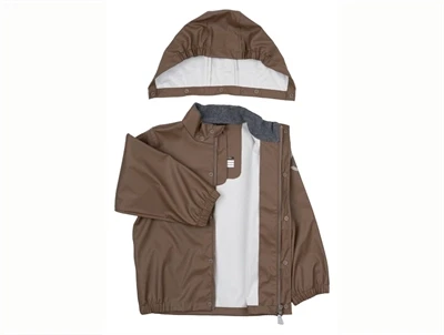 Mikk-line regnsæt chocolate chip med åben jakke