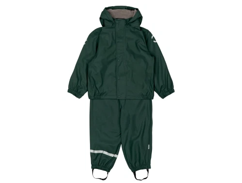 Mikk-Line regntøj darkest sprouse med fleecefor og seler