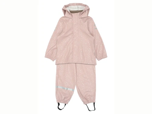 Mikk-line regnsæt glitter aop adobe rose med seler