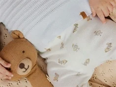 Lil Atelier leggings coconut milk med harer og ænder