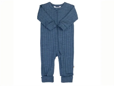 Joha heldragt i blå nuance med 2 i 1 fod i uld og silke