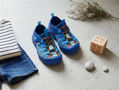 Bisgaard Zion sneaker i blå nuance med elastiklukning