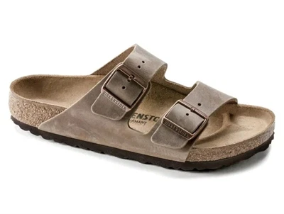Birkenstock Arizona sandal brun oiled leather med dobbelt spænde