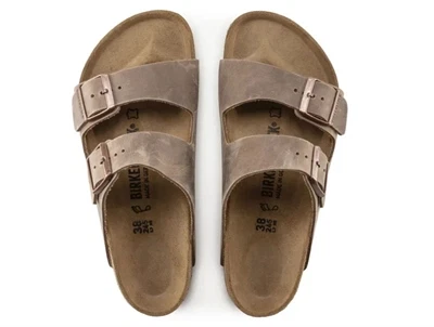 Birkenstock Arizona sandal brun oiled leather smal pasform