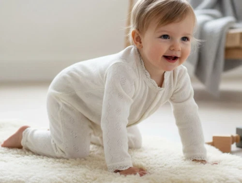 Joha jumpsuit råhvid uld silke med blonder