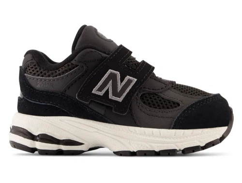 New Balance 2002 børnesneaker i sort med velcrolukning