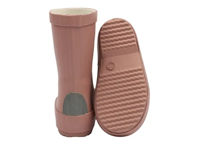 burlwoodfarvede gummistøvler fra Mikk-Line med refleks bagfra og nedefra